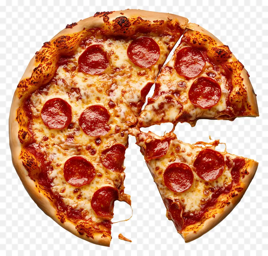 Pizza Mangée，Tranche De Pizza PNG