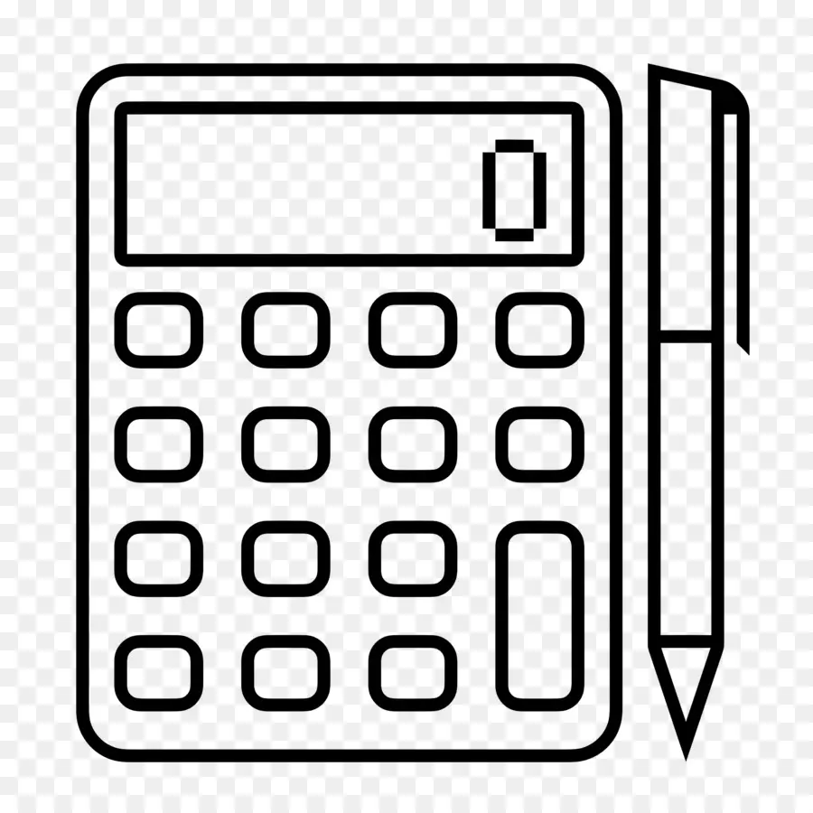 Calcul Budgétaire，Calculatrice Et Stylo PNG