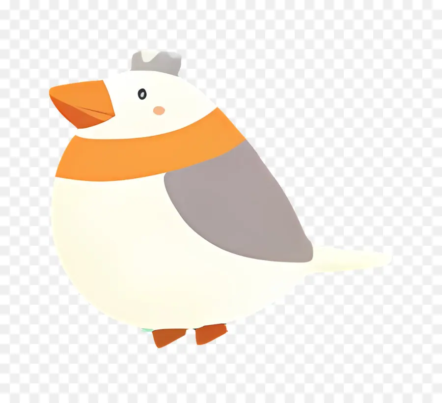 Oiseau De Dessin Animé，Oiseau Avec écharpe PNG