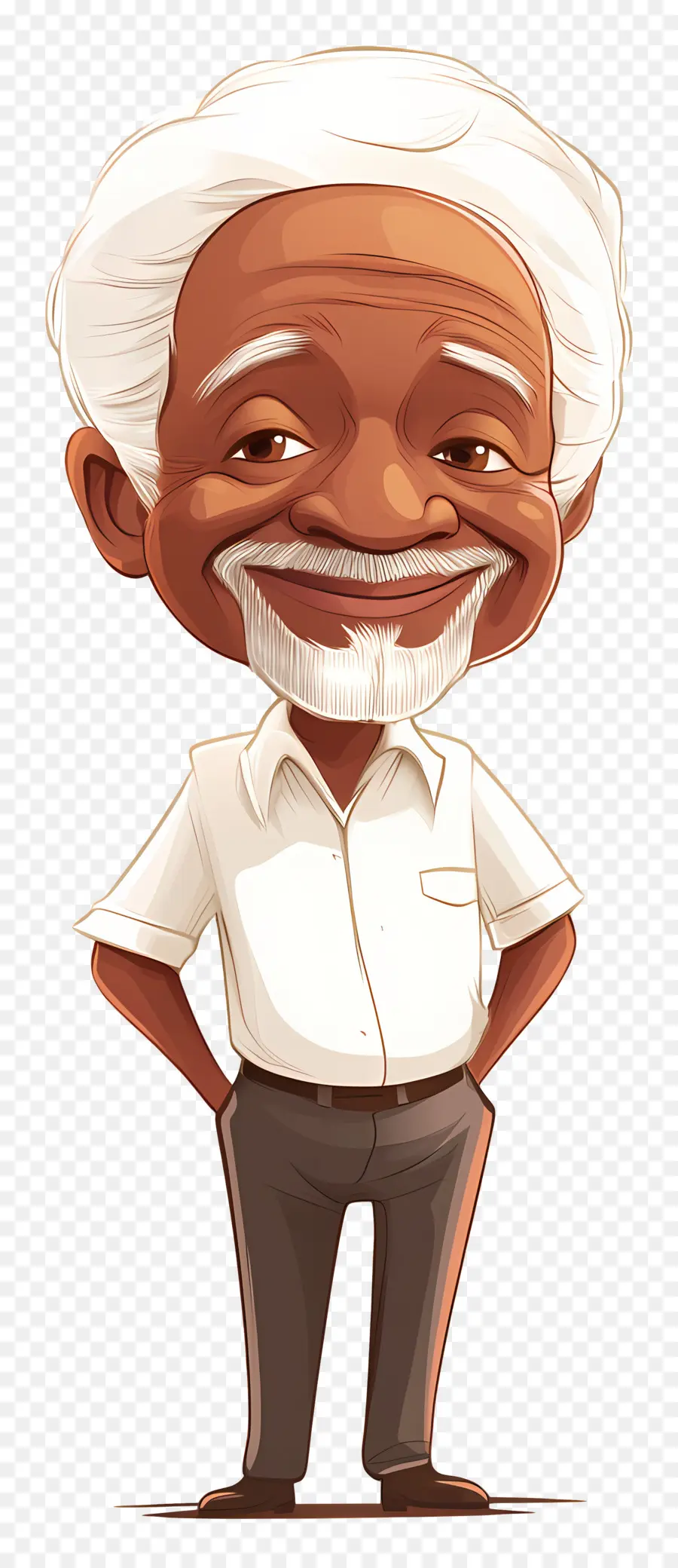 Julius Nyerere，Caricature D’homme âgé PNG