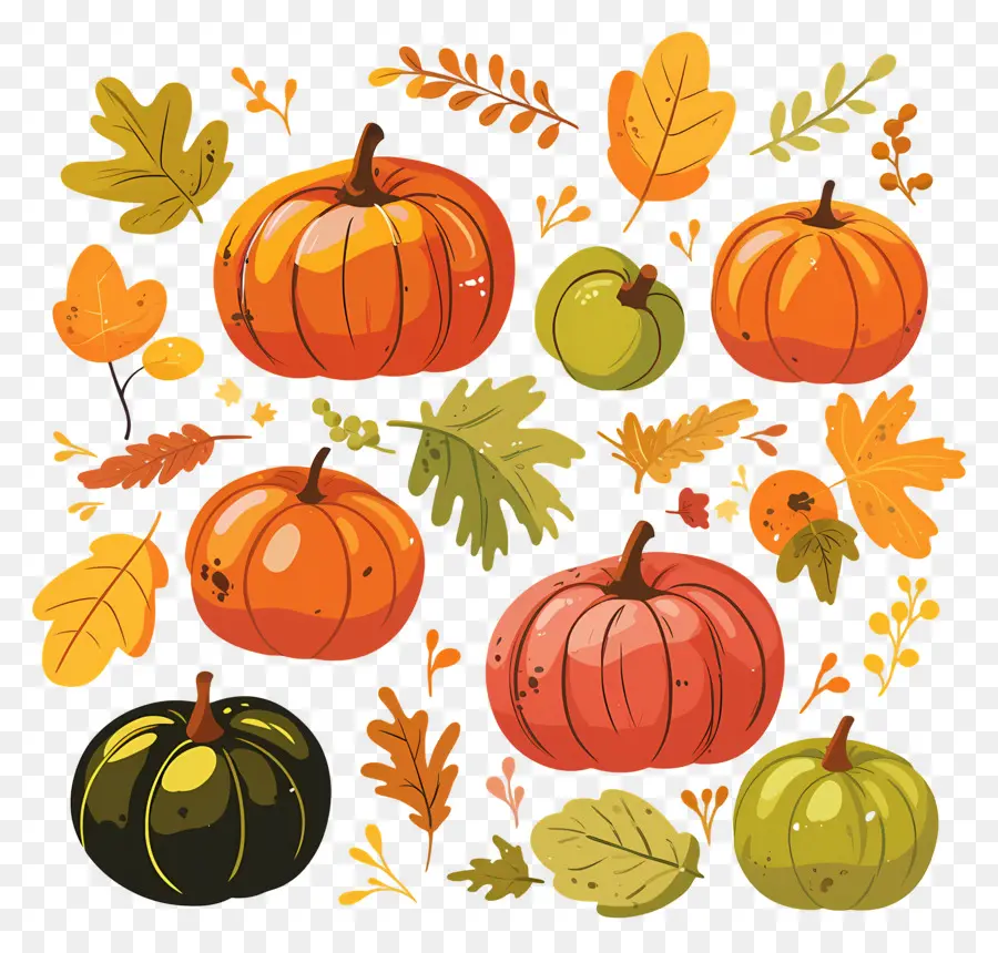 Citrouilles De Thanksgiving，Citrouilles PNG