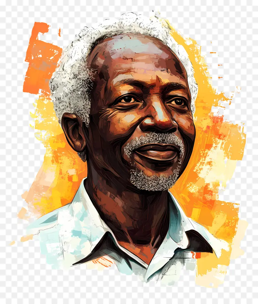 Julius Nyerere，Homme âgé Sourire PNG