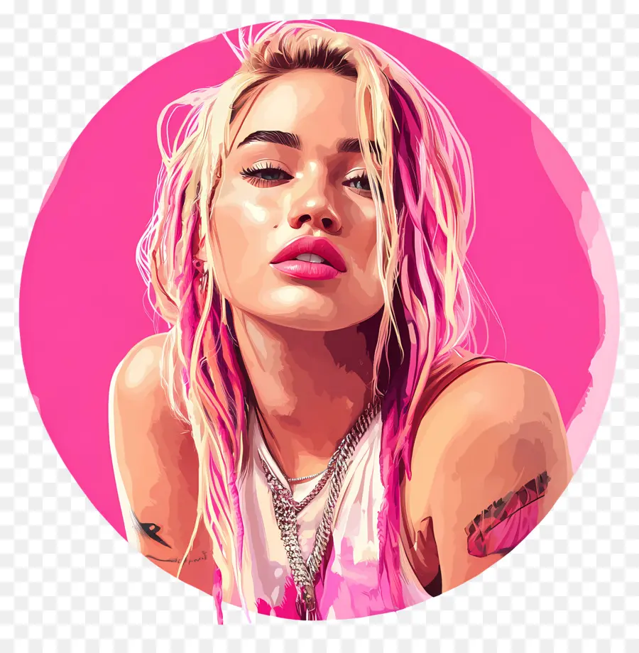 Miley Cyrus，Femme Illustrée PNG