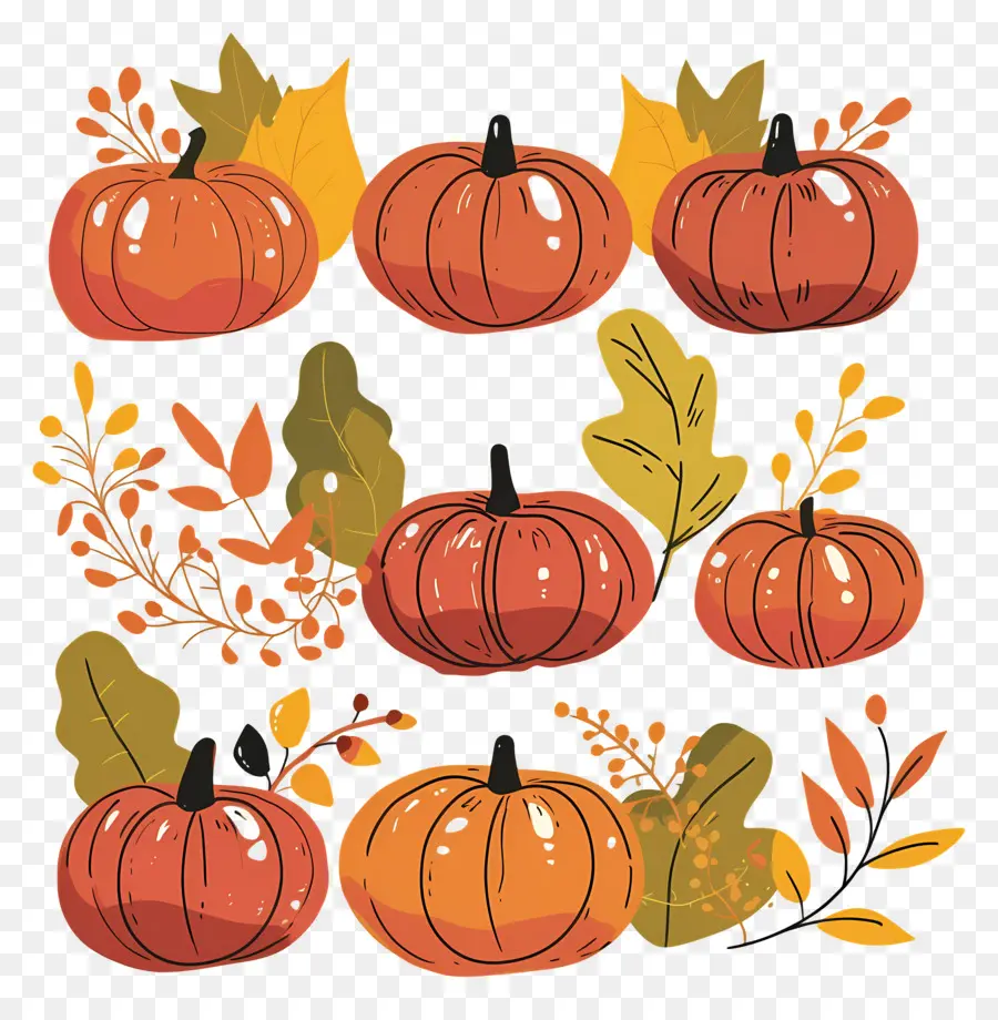 Citrouilles De Thanksgiving，Citrouilles PNG