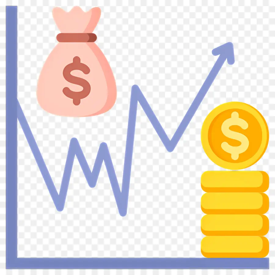 Bourse，Pièces En Croissance PNG