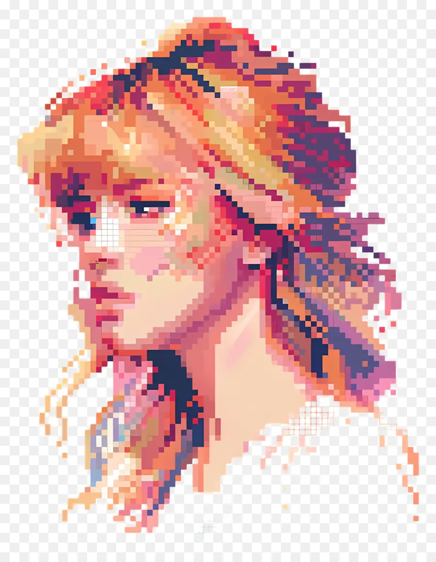 Pixeltaylor Swift，Femme Pixel Art PNG