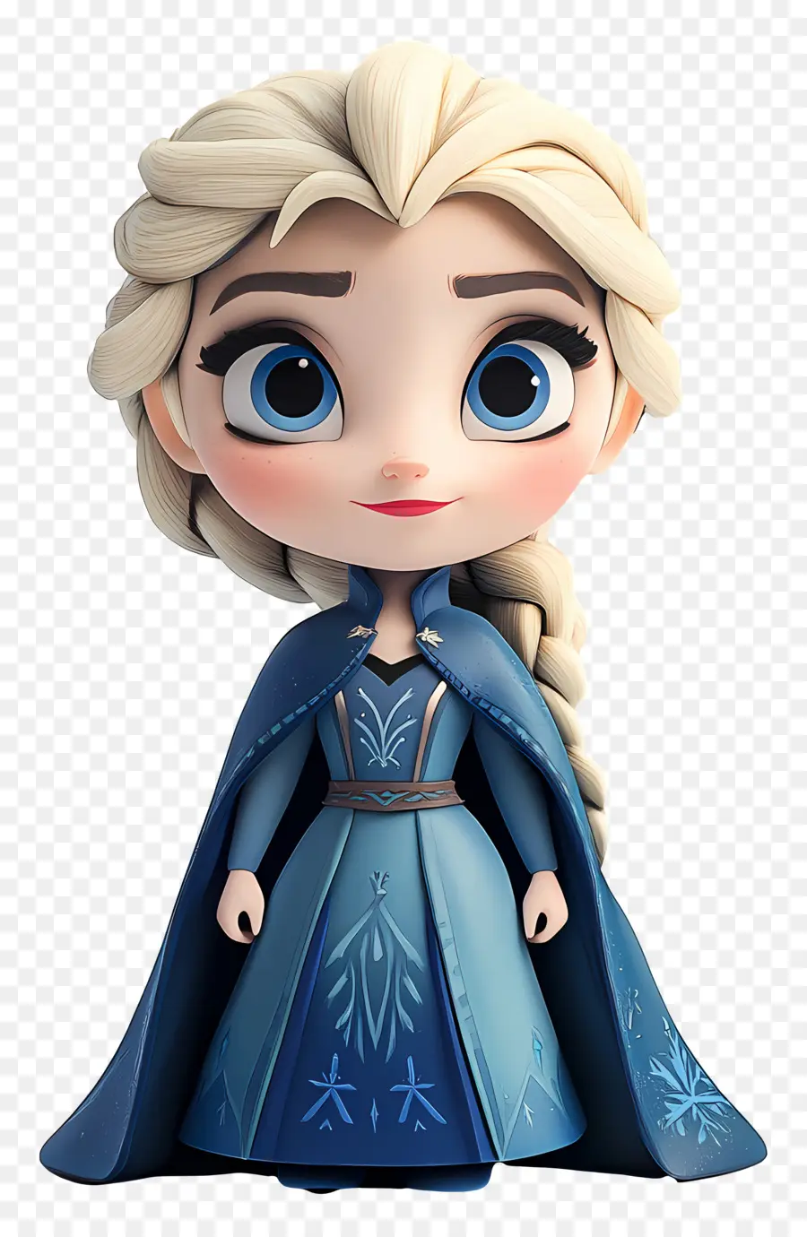 Princesse Elsa，Fille Blonde En Robe Bleue PNG