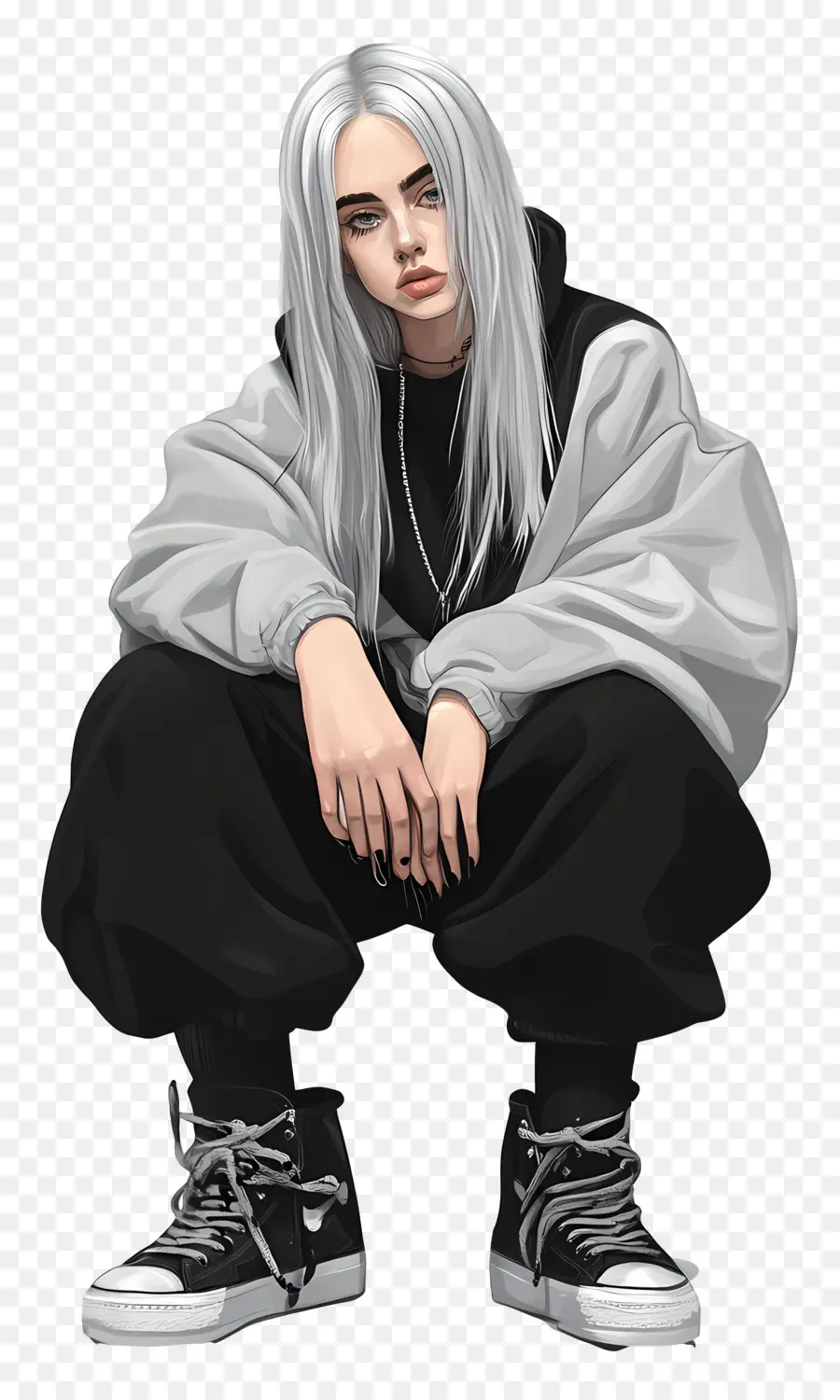 Billie Eilish，Fille élégante PNG