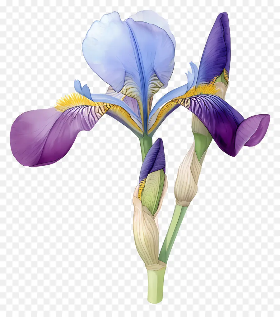 Iris Algérien，Fleur D'iris PNG