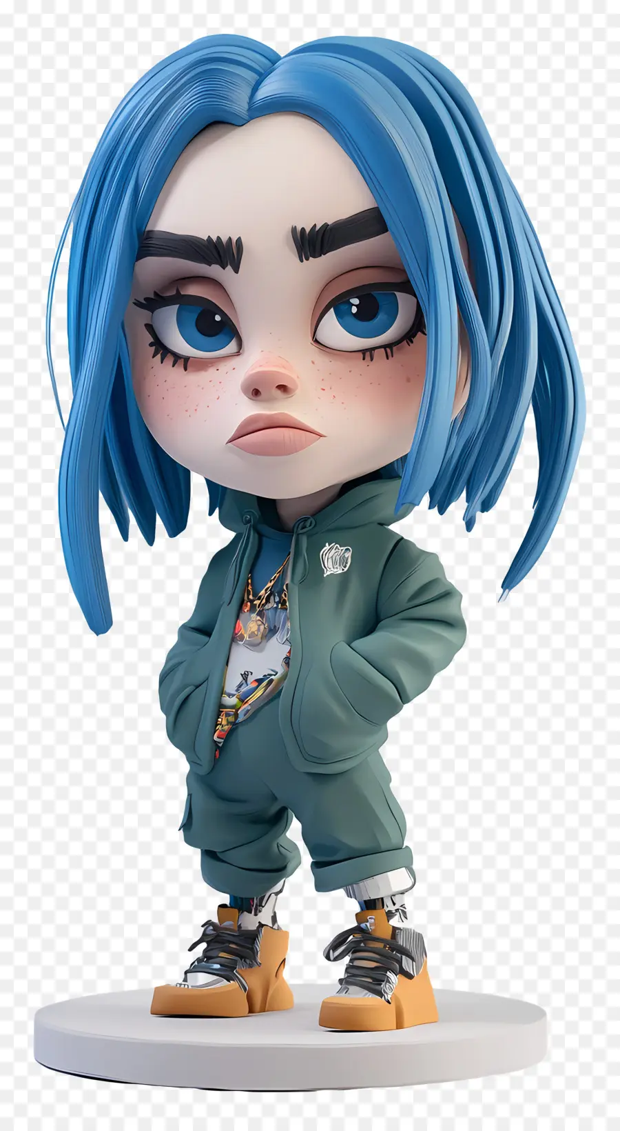 Billie Eilish，Personnage De Dessin Animé PNG