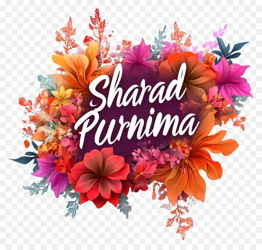 Sharad Purnima，Sharad Purnima Floral PNG