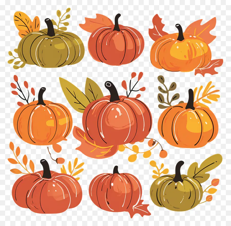 Citrouilles De Thanksgiving，Citrouilles PNG