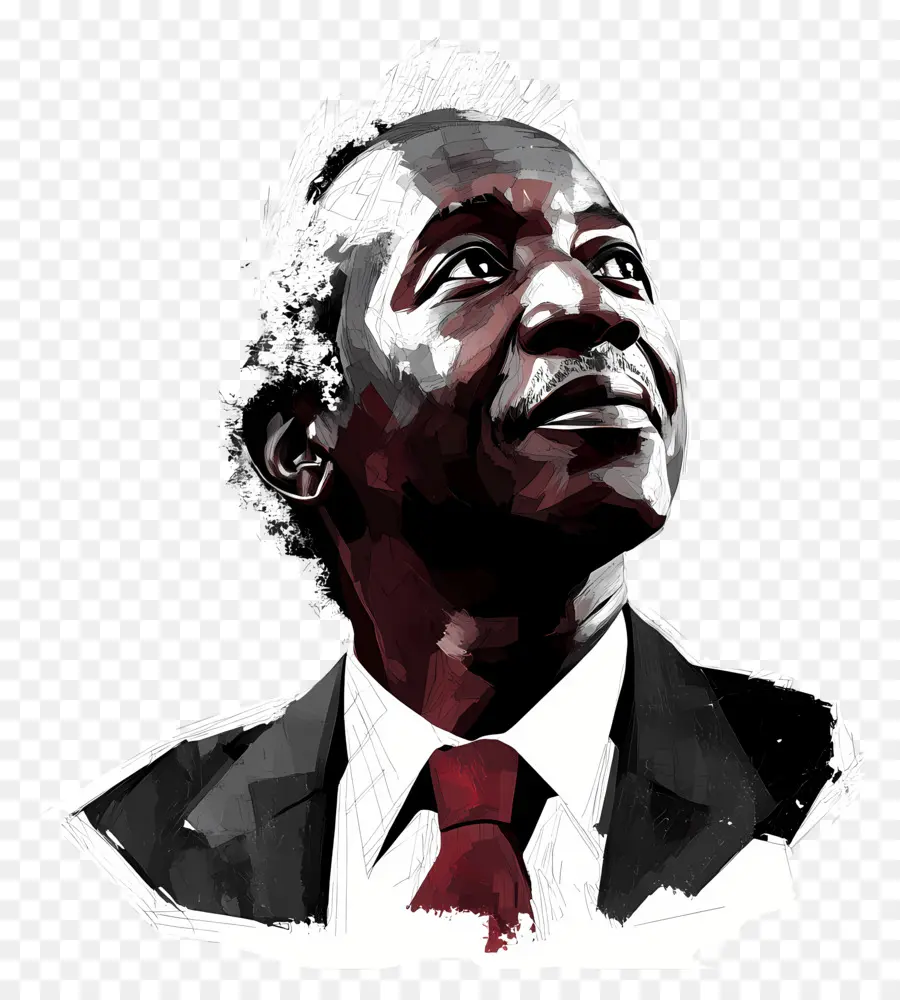 Julius Nyerere，Un Homme âgé En Costume PNG