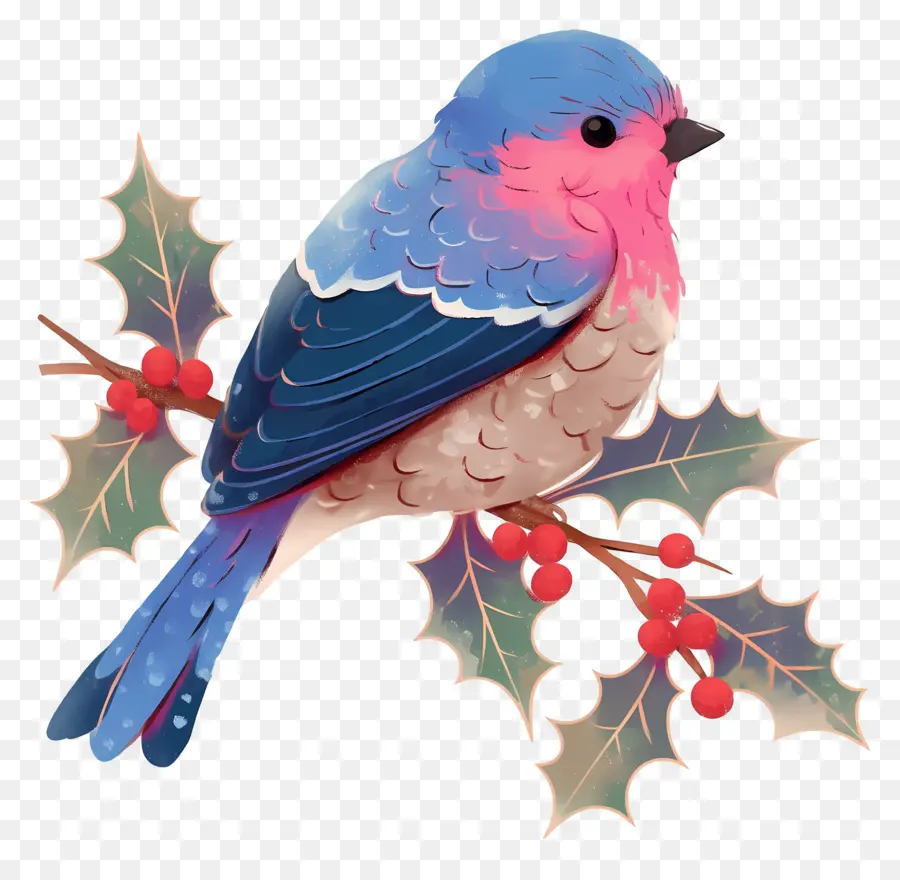 Oiseau D'hiver，Oiseau Bleu PNG