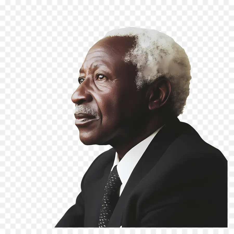 Julius Nyerere，Profil Latéral D'un Homme âgé PNG