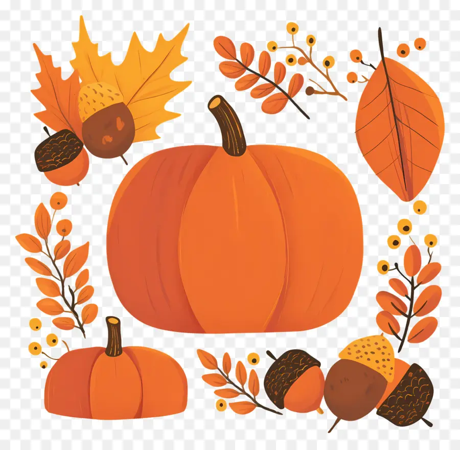 Citrouilles De Thanksgiving，Citrouilles PNG