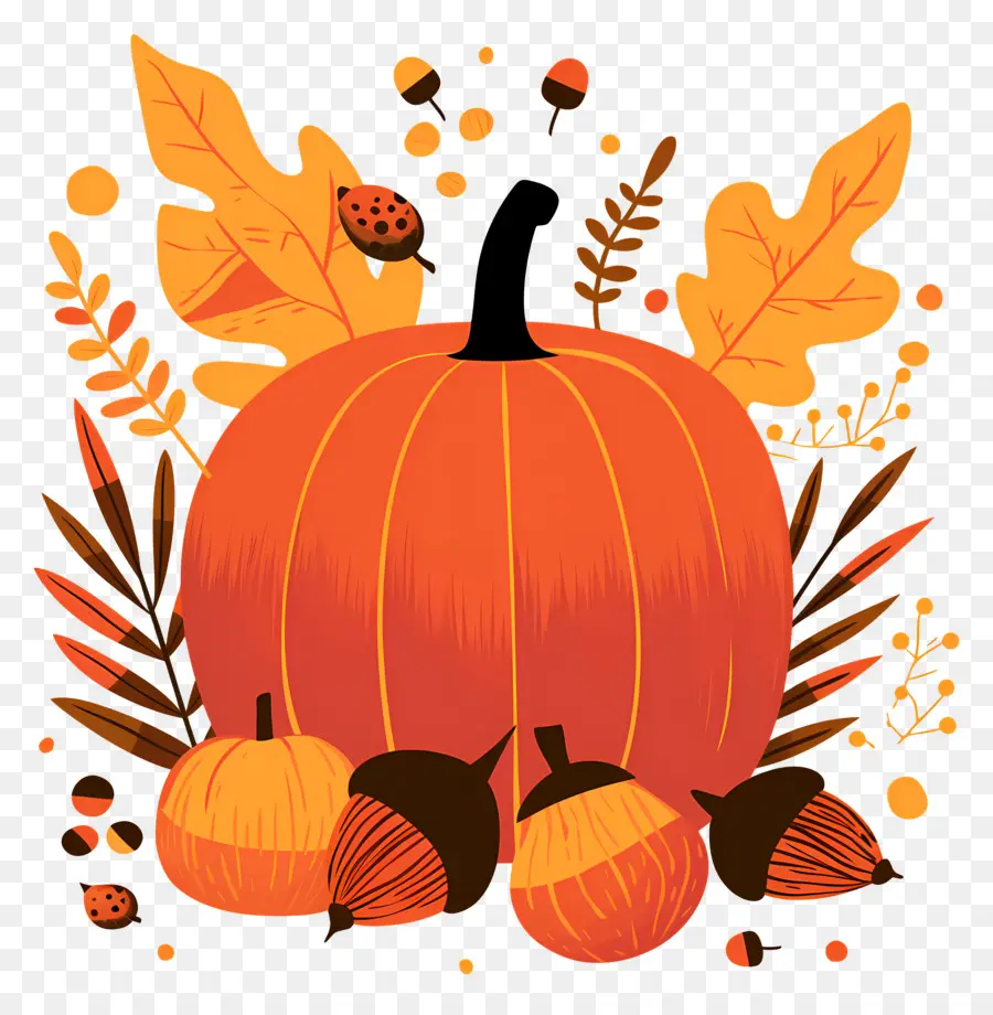 Citrouilles De Thanksgiving，Citrouille PNG