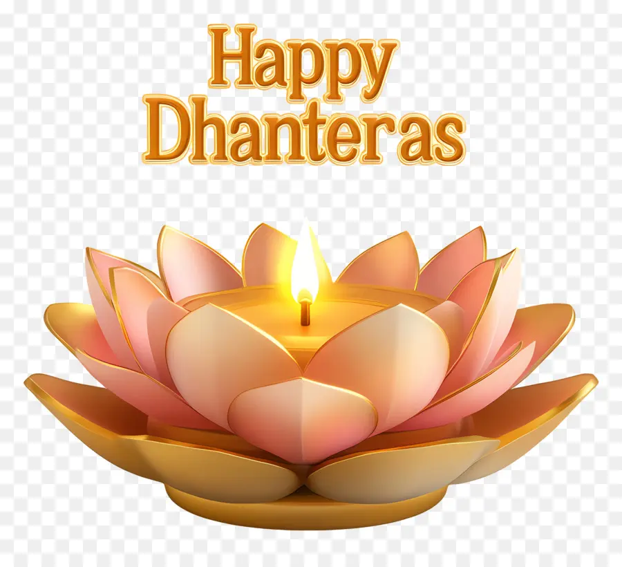 Joyeux Dhanteras，Lotus PNG