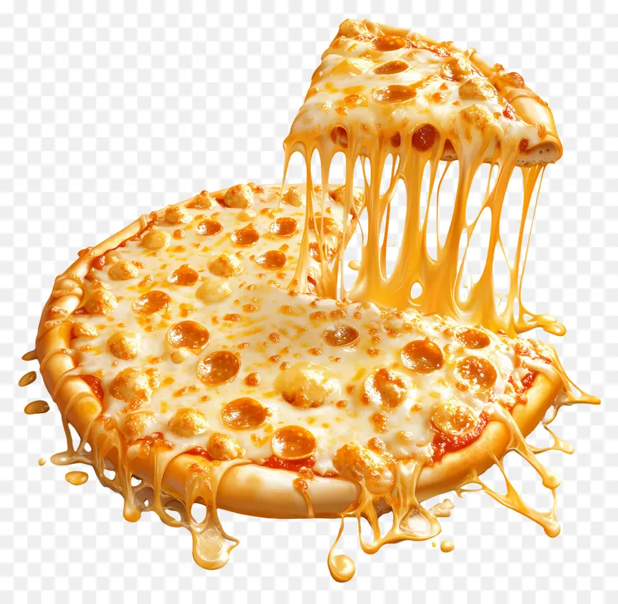 Fromage à Tirer，Tranche De Pizza PNG