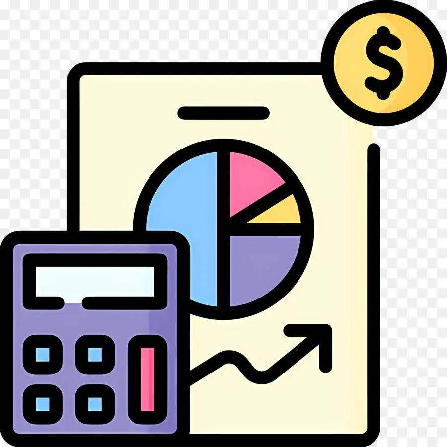 Calcul Budgétaire，Calculatrice Et Graphique PNG