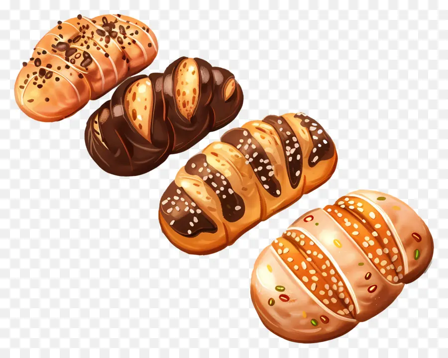 Pain Sucré Mexicain，Pain Assorti PNG