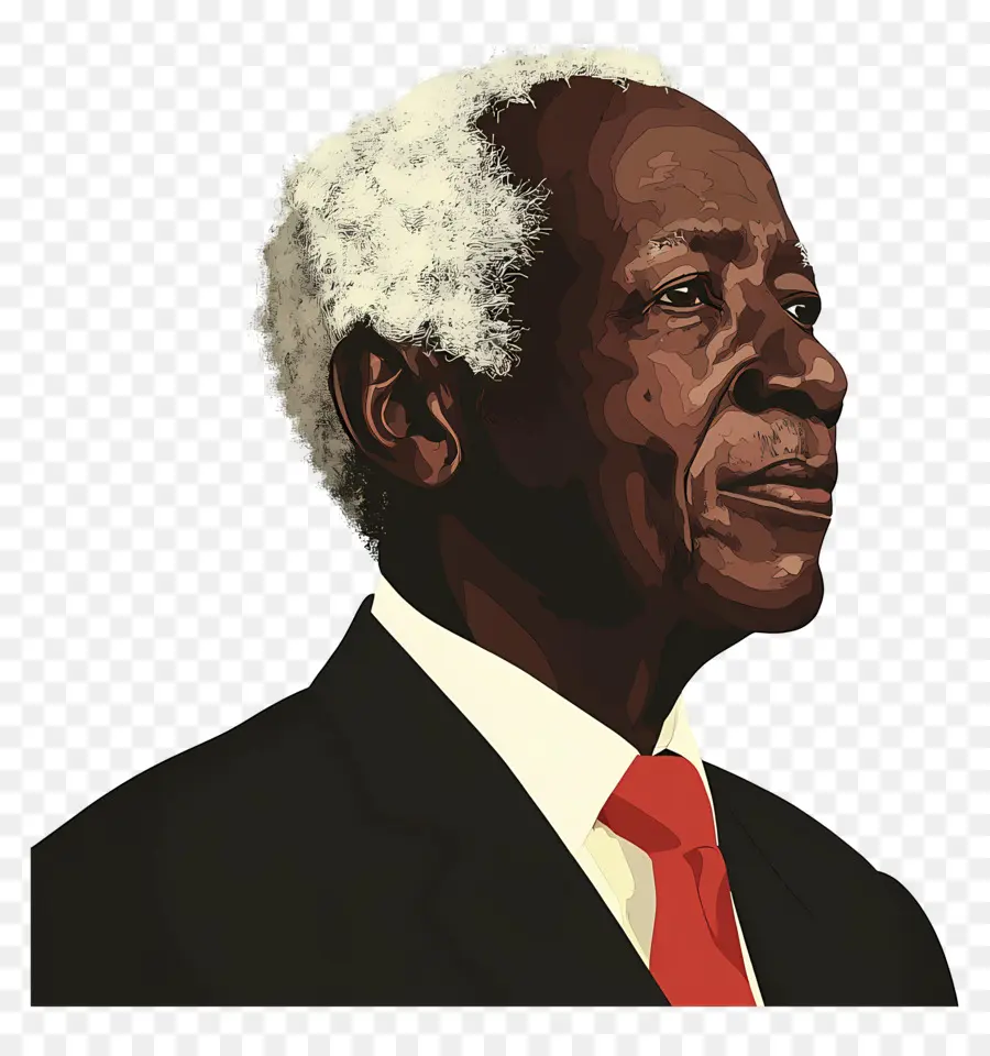 Julius Nyerere，Portrait D'un Homme âgé PNG