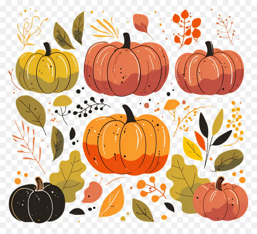 Citrouilles De Thanksgiving，Citrouilles PNG