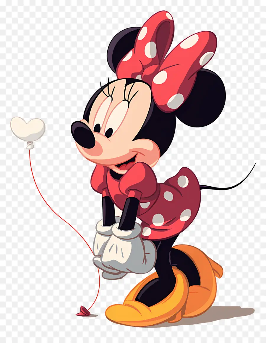 Minnie Souris，Souris De Dessin Animé Avec Cupcake PNG