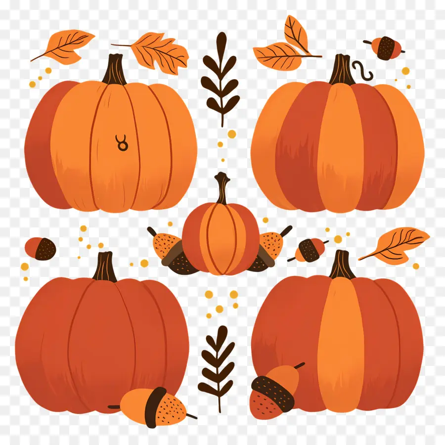 Citrouilles De Thanksgiving，Citrouilles PNG