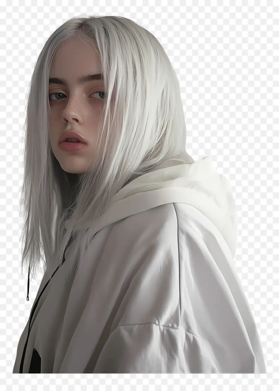 Billie Eilish，Personne Aux Cheveux Blancs PNG