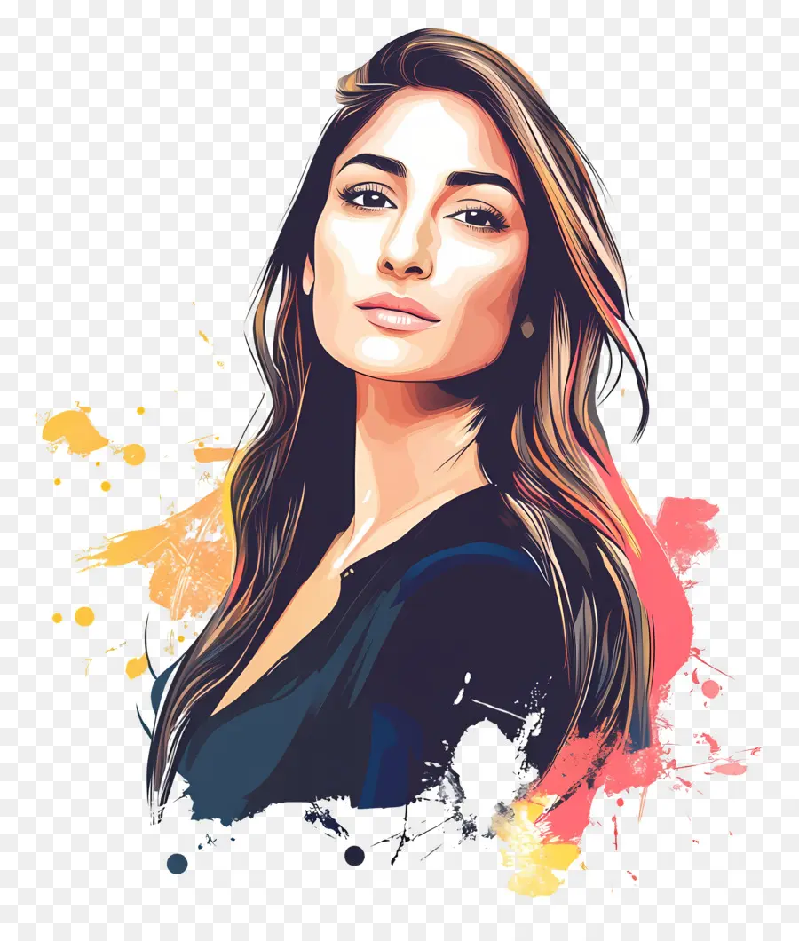 Kareena Kapoor，Portrait De Femme Stylisée PNG