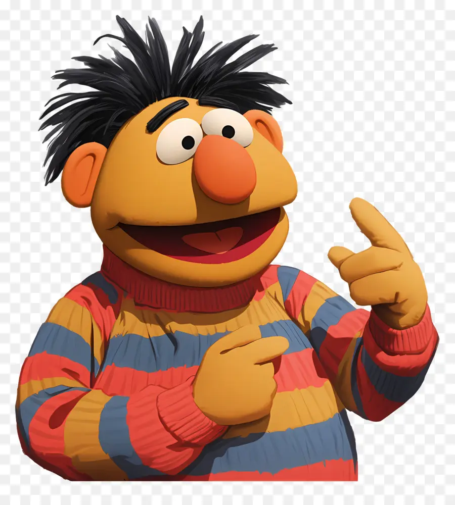 Ernie，Personnage De Dessin Animé PNG