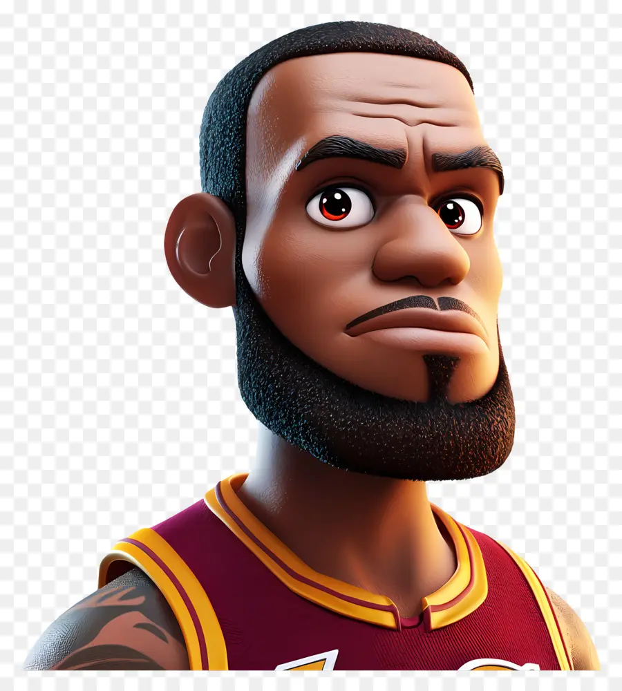 Lebron James，Dessin Animé De Joueur De Basket Ball PNG