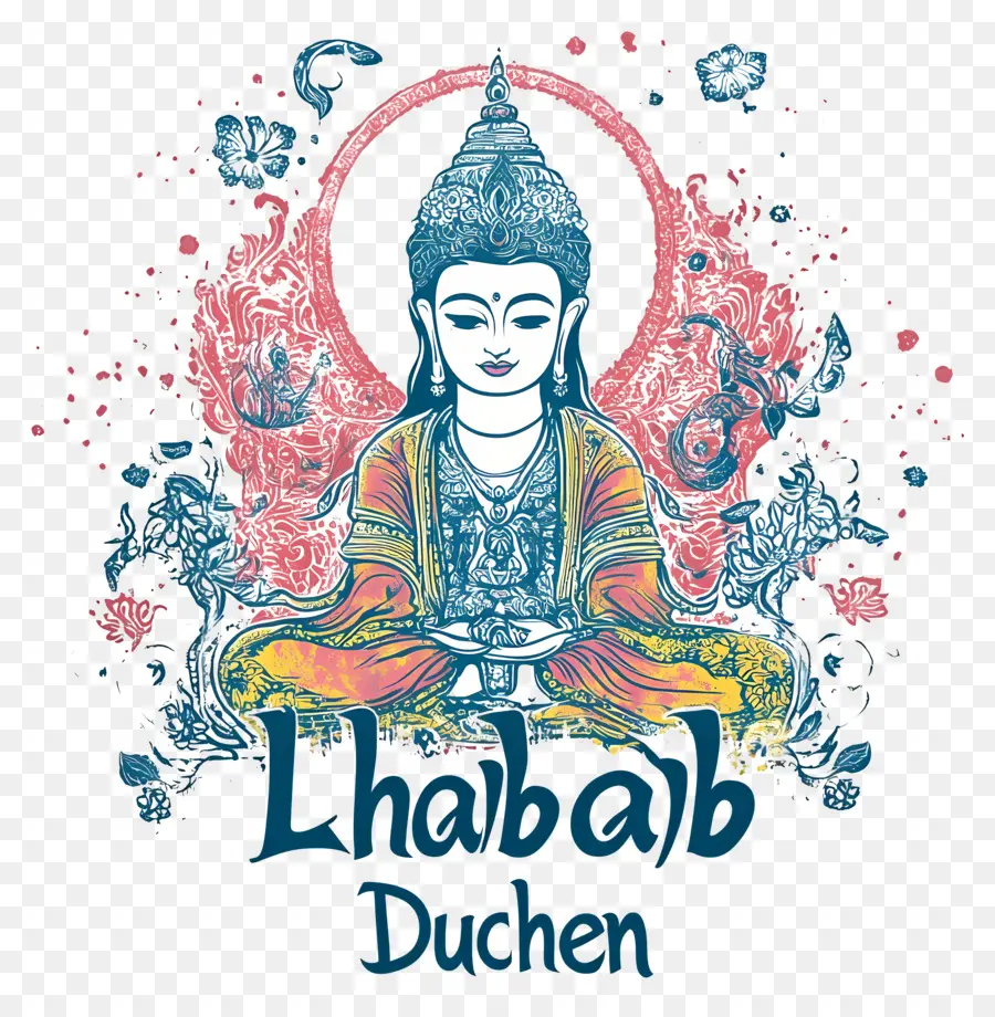 Lhabab Duchen，Illustration De Bouddha PNG