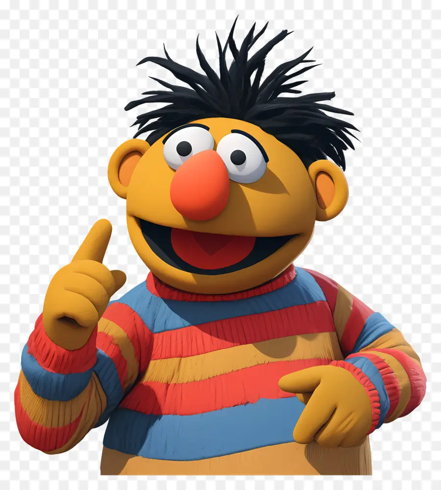 Ernie，Personnage De Dessin Animé PNG