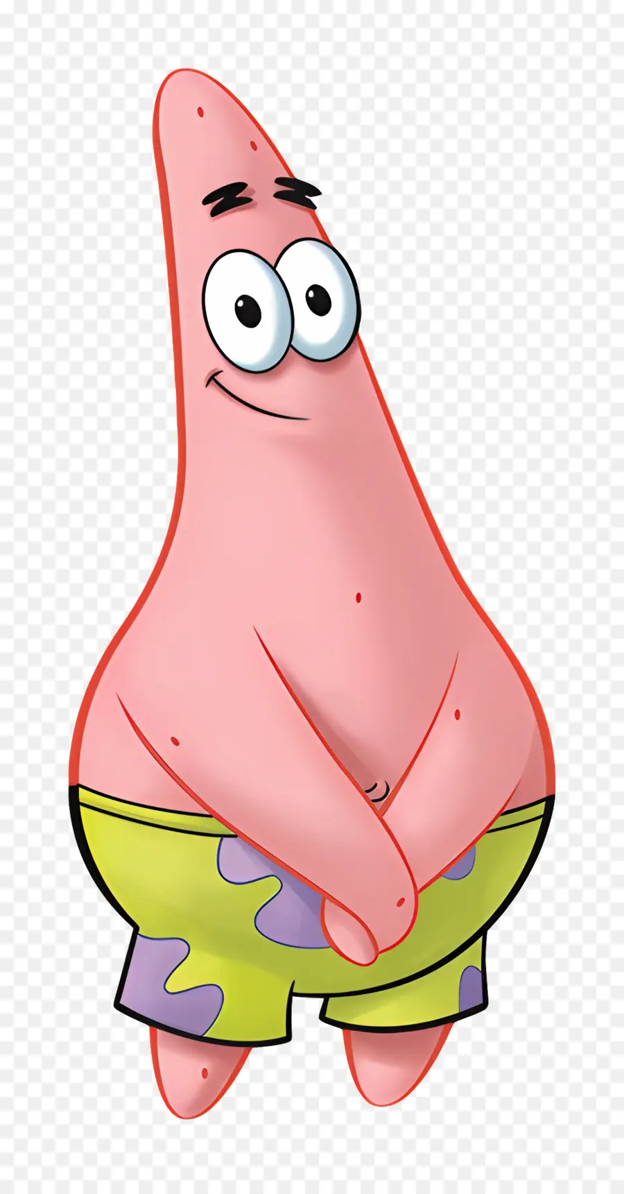 Patrick Étoile，Étoile De Mer Rose PNG