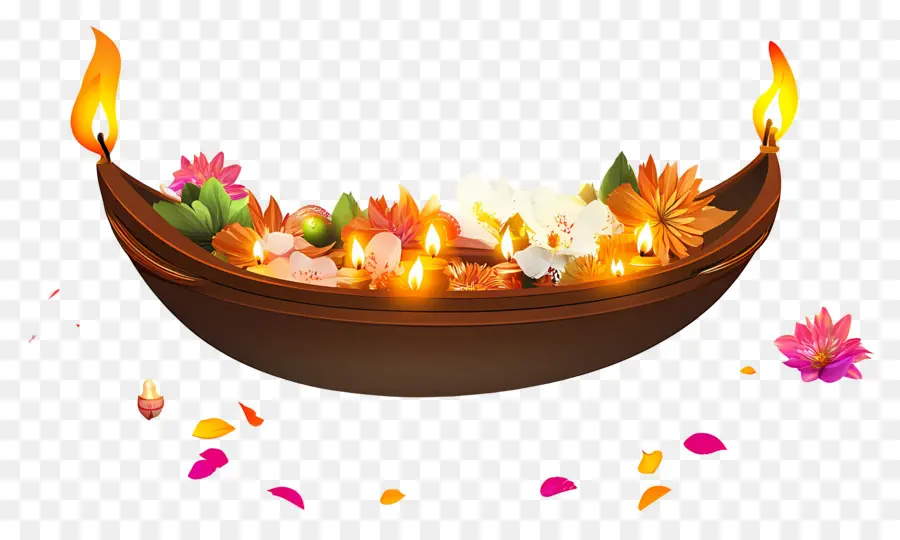 Karthika Purnima，Bateau Décoratif PNG