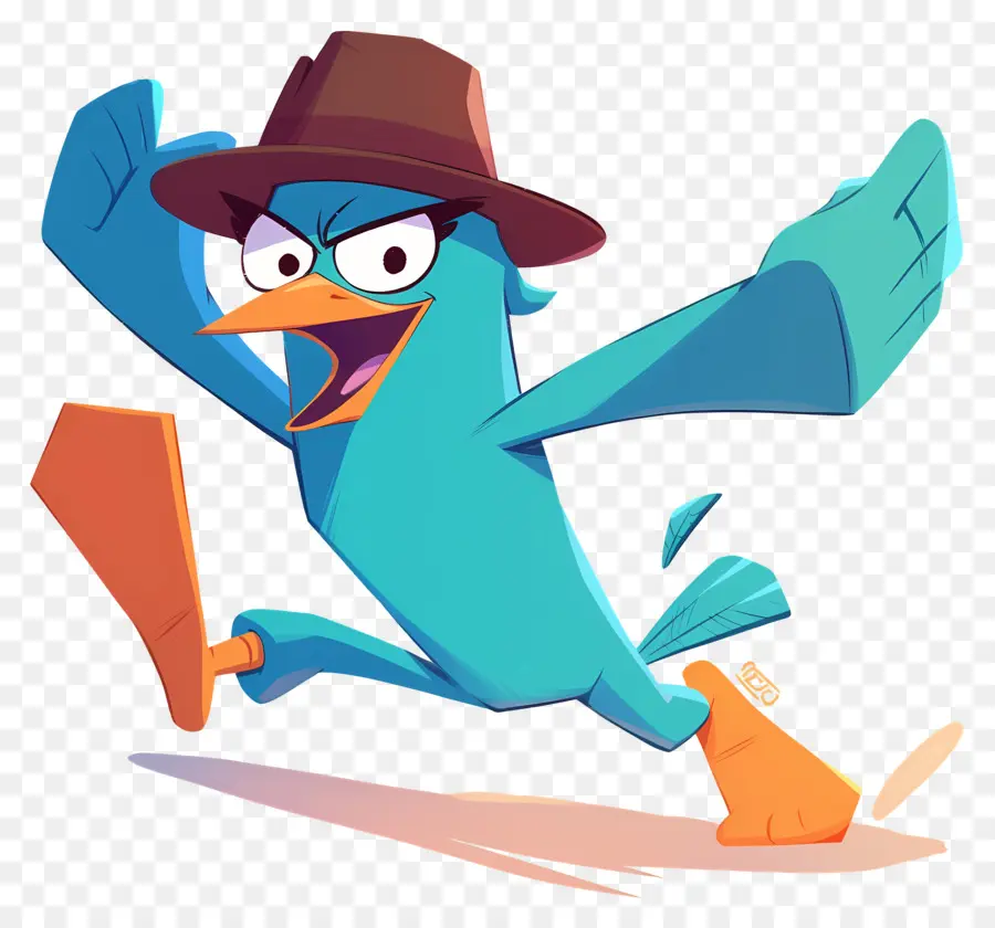 Perry L'ornithorynque，Agent Platypus En Action PNG