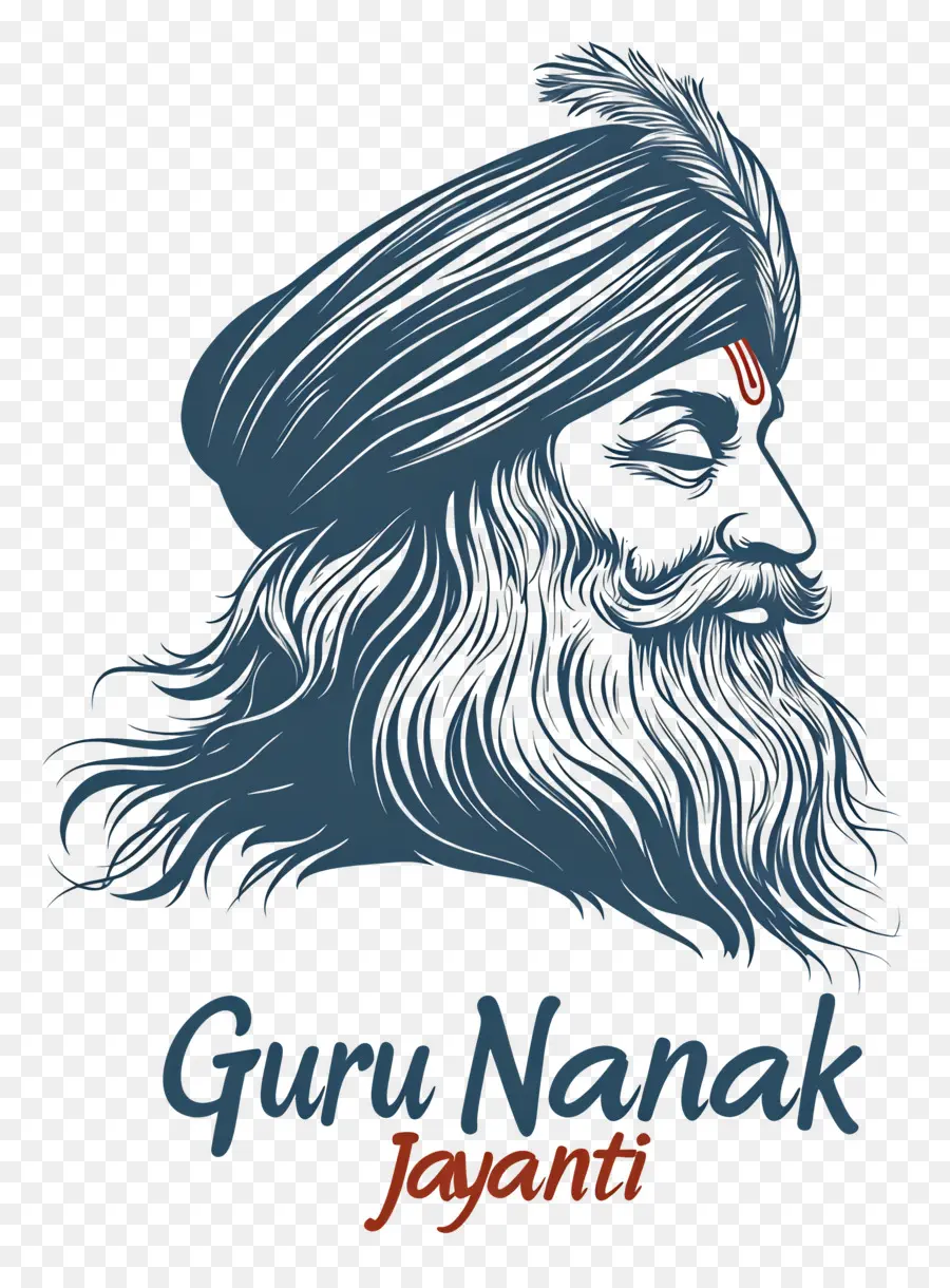 Gourou Nanak Jayanti，Croquis Du Gourou Nanak PNG