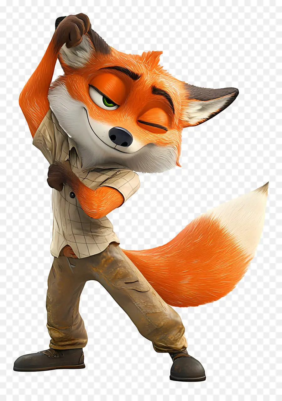 Nick Wilde，Renard De Dessin Animé PNG