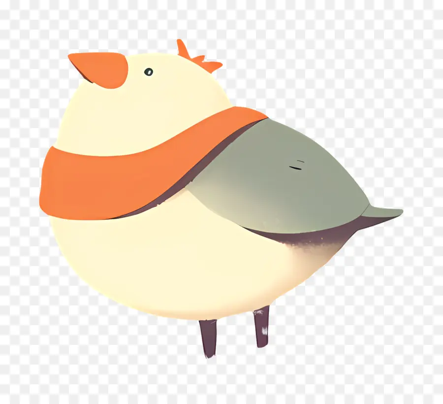 Oiseau De Dessin Animé，Oiseau De Dessin Animé Avec écharpe PNG