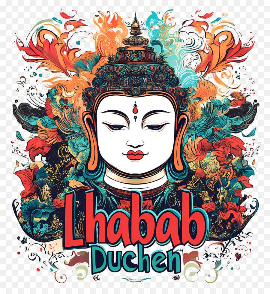 Lhabab Duchen，Illustration De Bouddha PNG