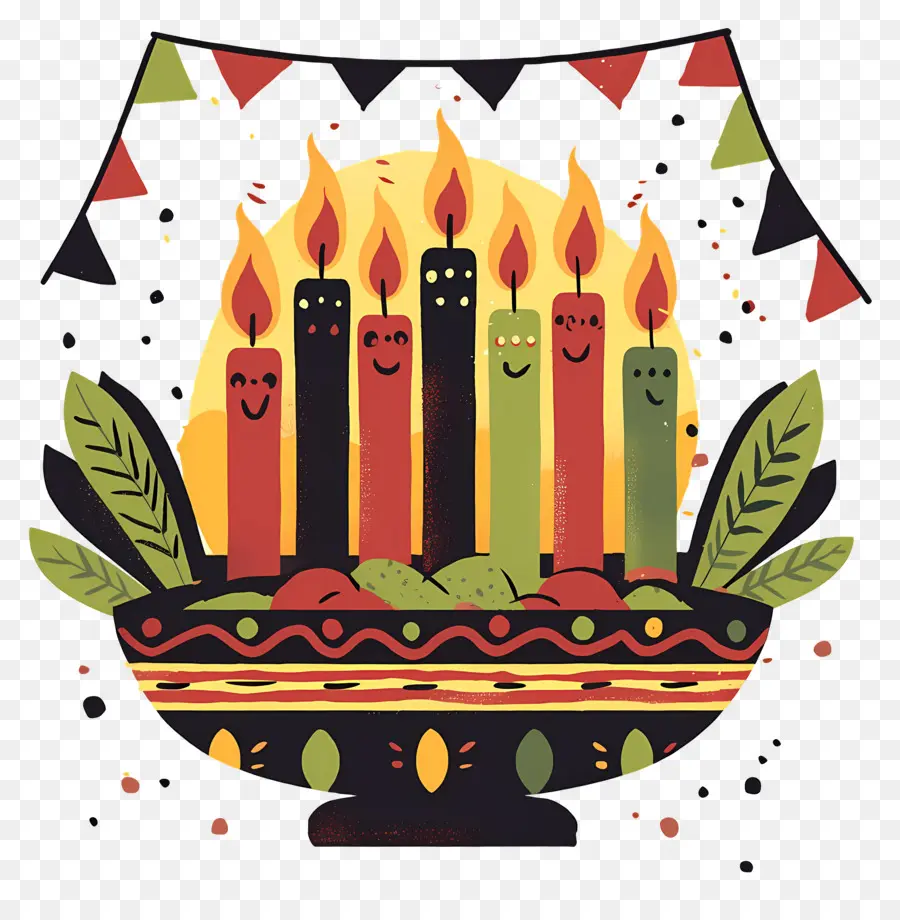 Joyeux Kwanzaa，Kwanzaa Kinara PNG