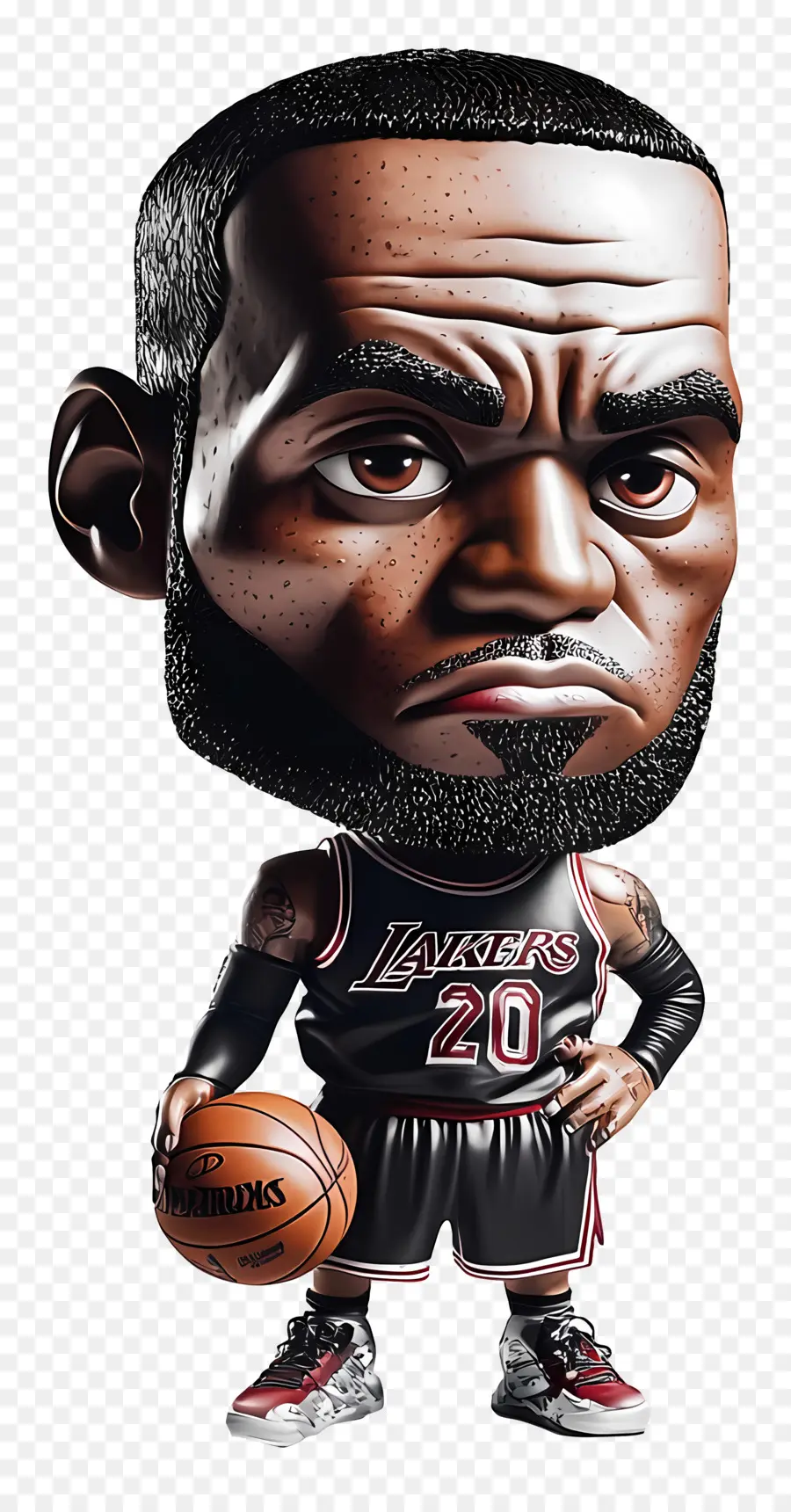 Lebron James，Dessin Animé De Joueur De Basket Ball PNG