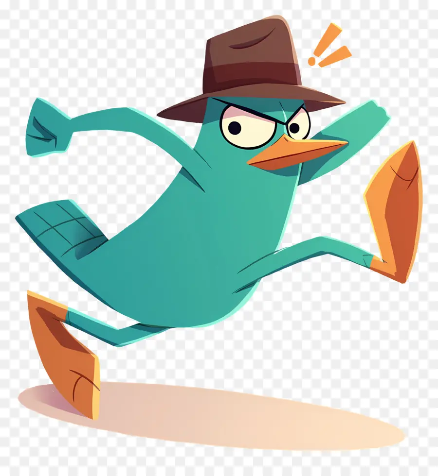 Perry L'ornithorynque，Agent Platypus En Action PNG