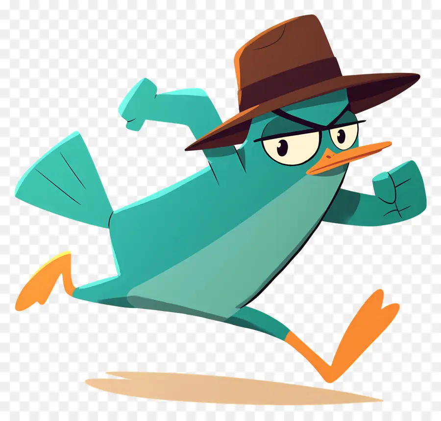 Perry L'ornithorynque，Agent Platypus En Action PNG