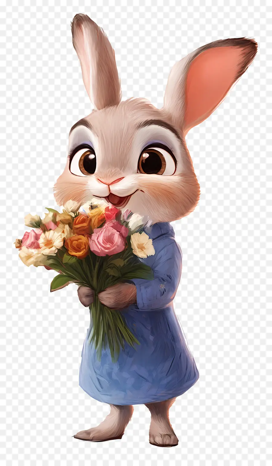 Judy Hopps，Lapin Avec Des Fleurs PNG