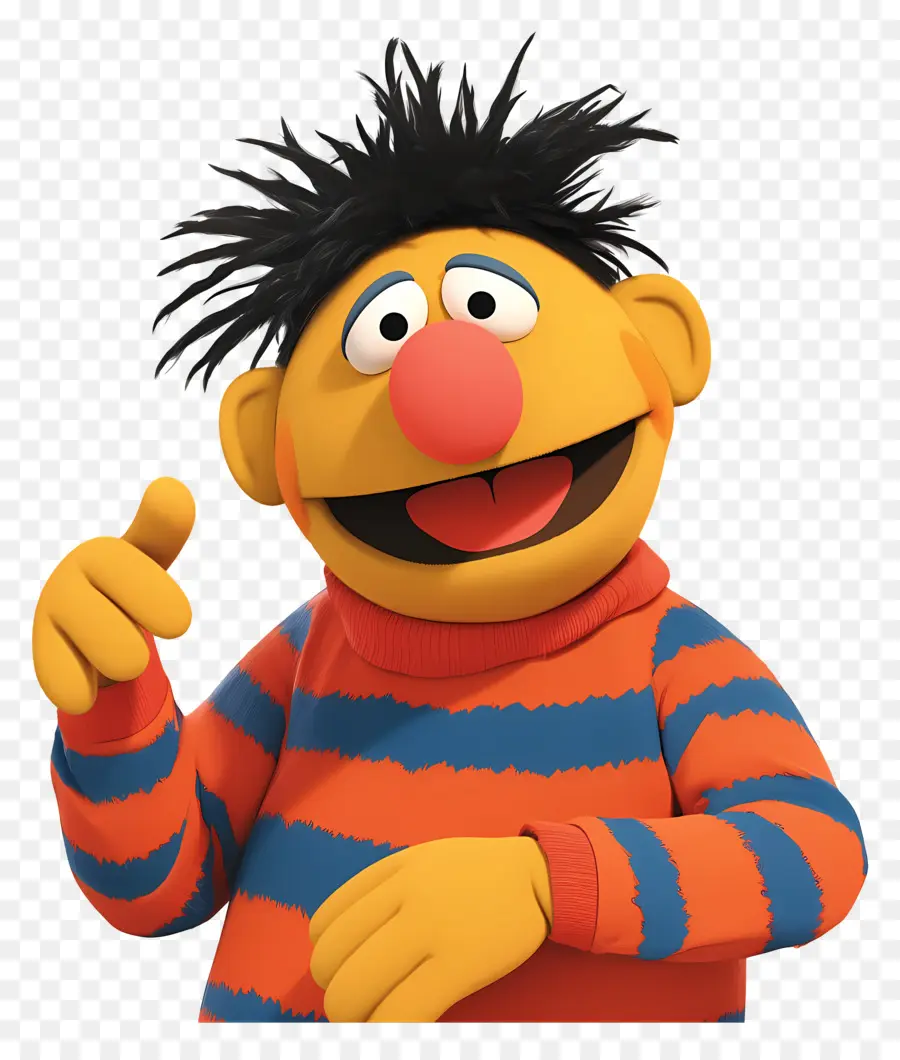 Ernie，Personnage De Dessin Animé PNG