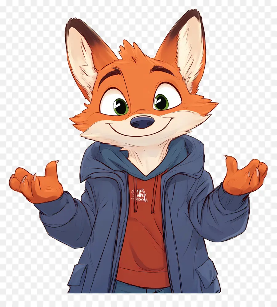 Nick Wilde，Renard De Dessin Animé PNG