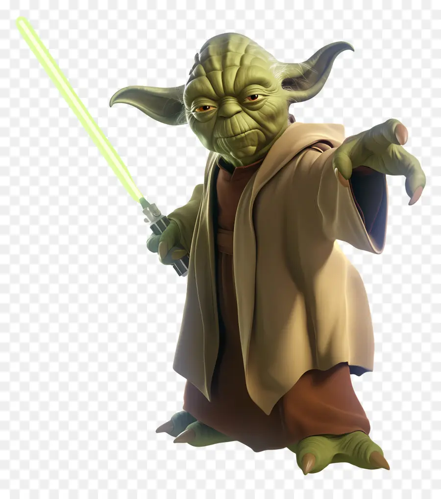 Yoda，Extraterrestre Sage Et Vert PNG